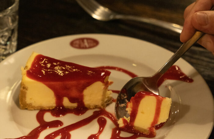 Cheesecake coulis de framboise