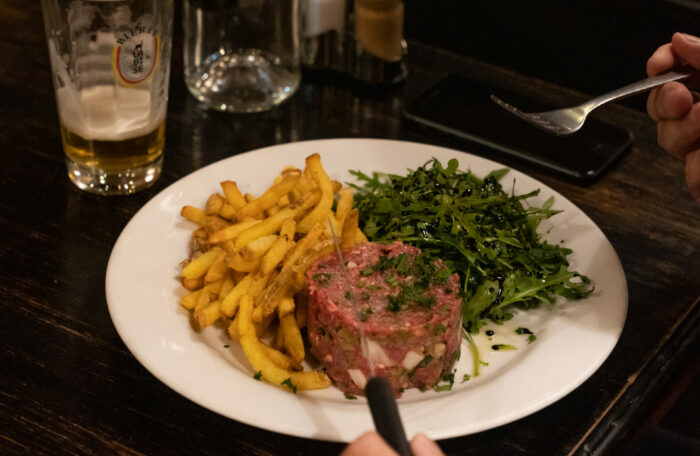 Tartare de boeuf haché